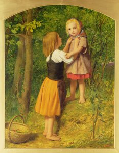 森の中の女の子 作： William Dobson